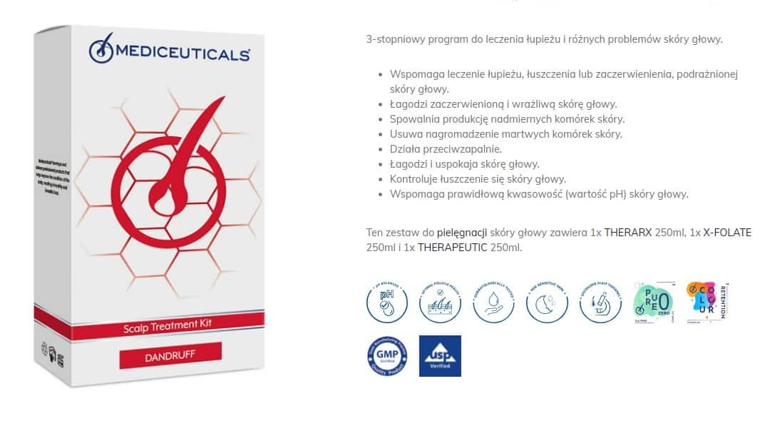 Mediceuticals For scalp dandruff