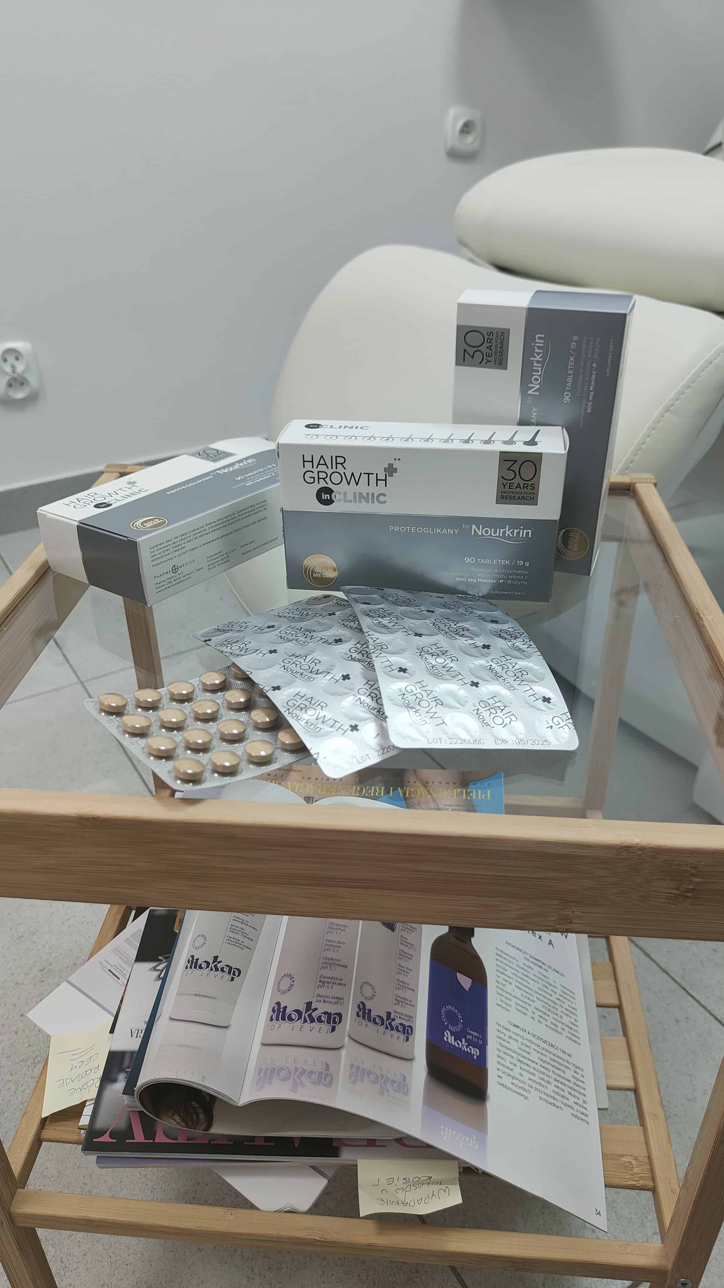 nourkrin inclinic tabletki hamujące wypadanie włosów