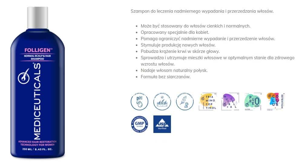 Mediceuticals Folligen szampon