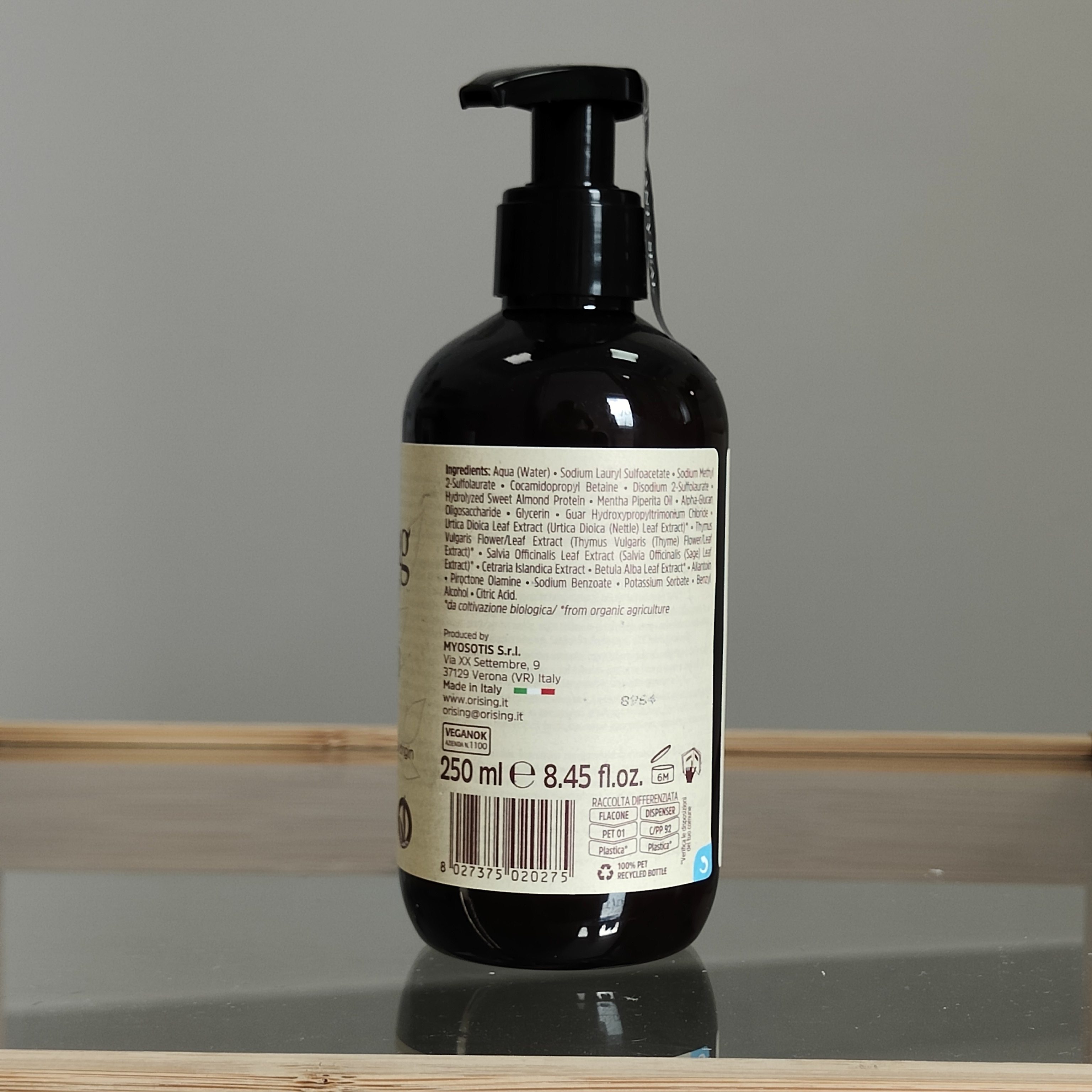 Naturalny szampon przeciwłupieżowy Orising Dandruff NaturHarmony 250 ml skład