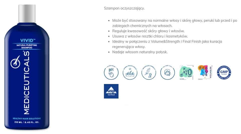 Mediceuticals Vivid szampon oczyszczający