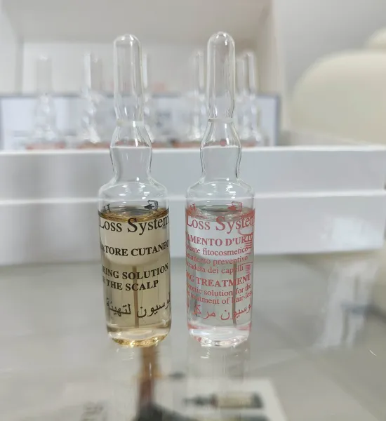 hair loss system peeling do skóry głowy i wcierka przeciw wypadaniu włosów w jednym zestawie 