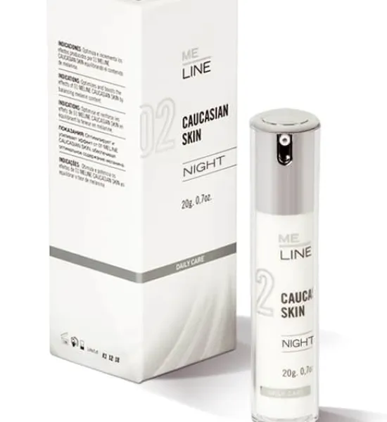 me line caucasian skin night krem na przebarwienia skóry 
